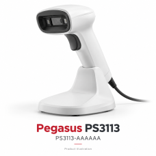 Pegasus: Pegasus PS3113 barcode Scanner, 2D Digital, USB with Stand, White color ,Auto Sensor Pegasus: Pegasus PS3113 barcode Scanner, 2D Digital, USB with Stand, White color ,Auto Sensor